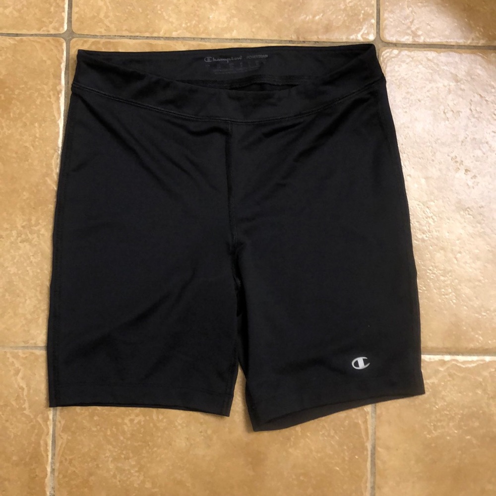 CHAMPION POWERTRAIN Black Biker Shorts